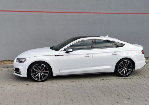 Audi S5 cena 157000 przebieg: 92000, rok produkcji 2017 z Nysa małe 436